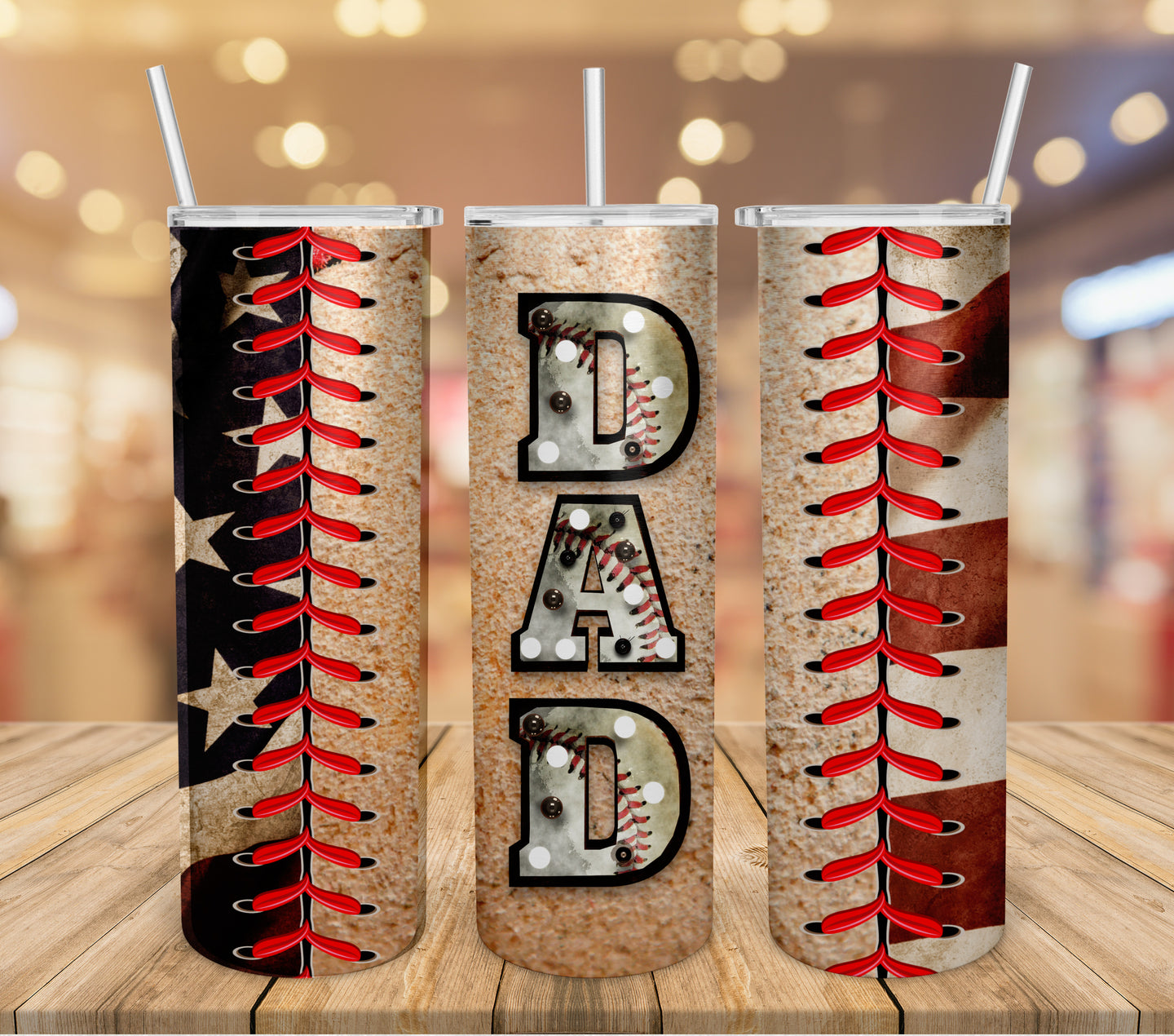 Dad Baseball  Tumbler