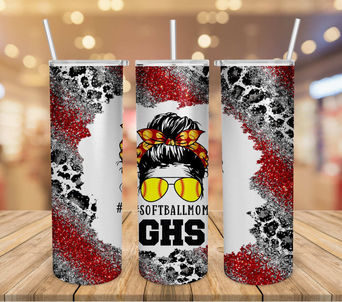 Custom Softball Mom Tumblers