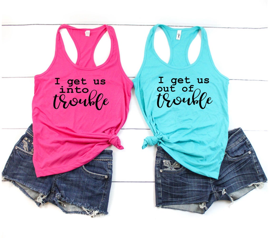 In and Out of Trouble Tank Tops