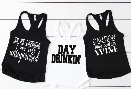 Alcohol Sayings Tank Tops