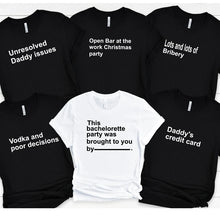 Load image into Gallery viewer, Cards Against Humanity Bachelorette  Shirts
