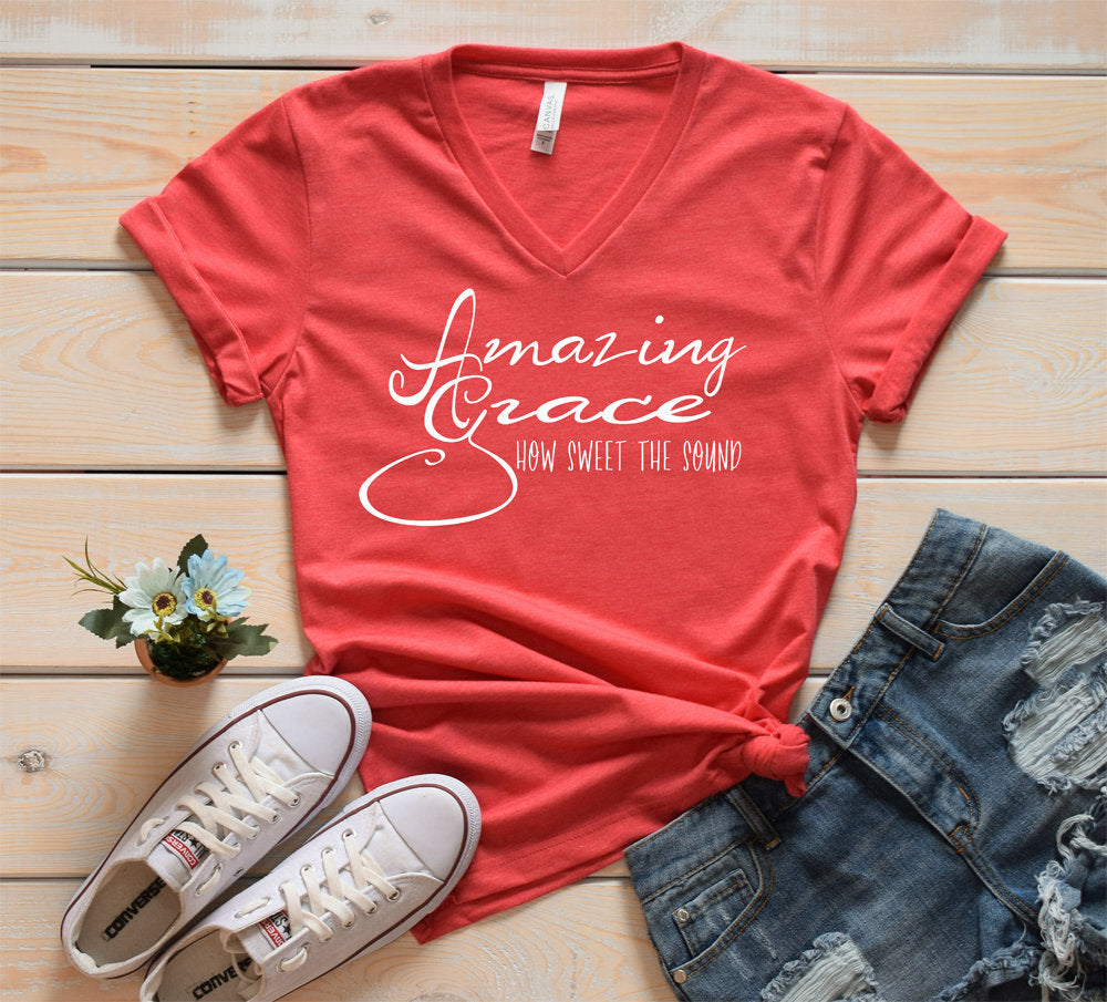 Amazing Grace  V NECK Shirt