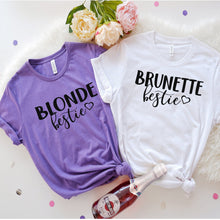 Load image into Gallery viewer, Best Friend Shirt - Bestie Shirts- Blonde Bestie - Brunette Bestie - Shirts for Best Friends - Custom Best Friend Shirts- Custom made tees
