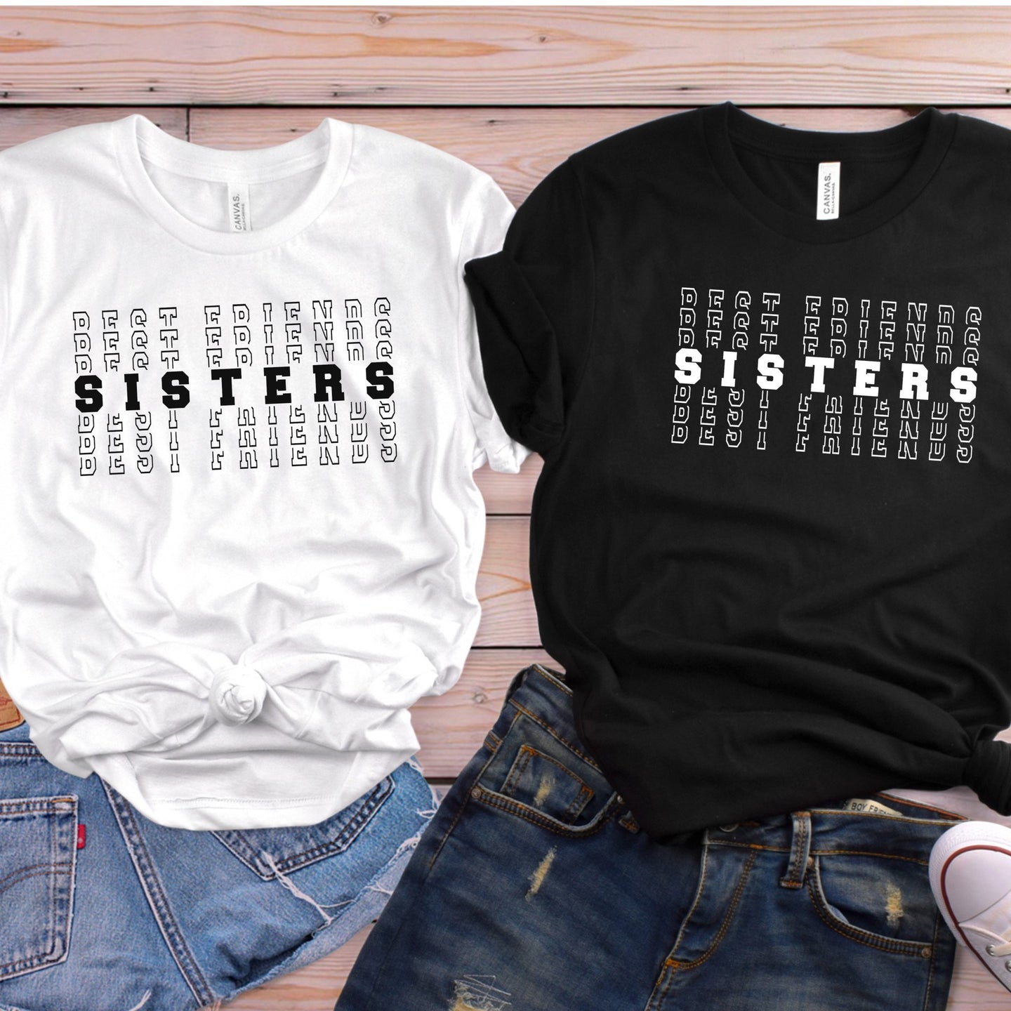 Not Just Best Friends - SISTERS - Crew neck Shirt