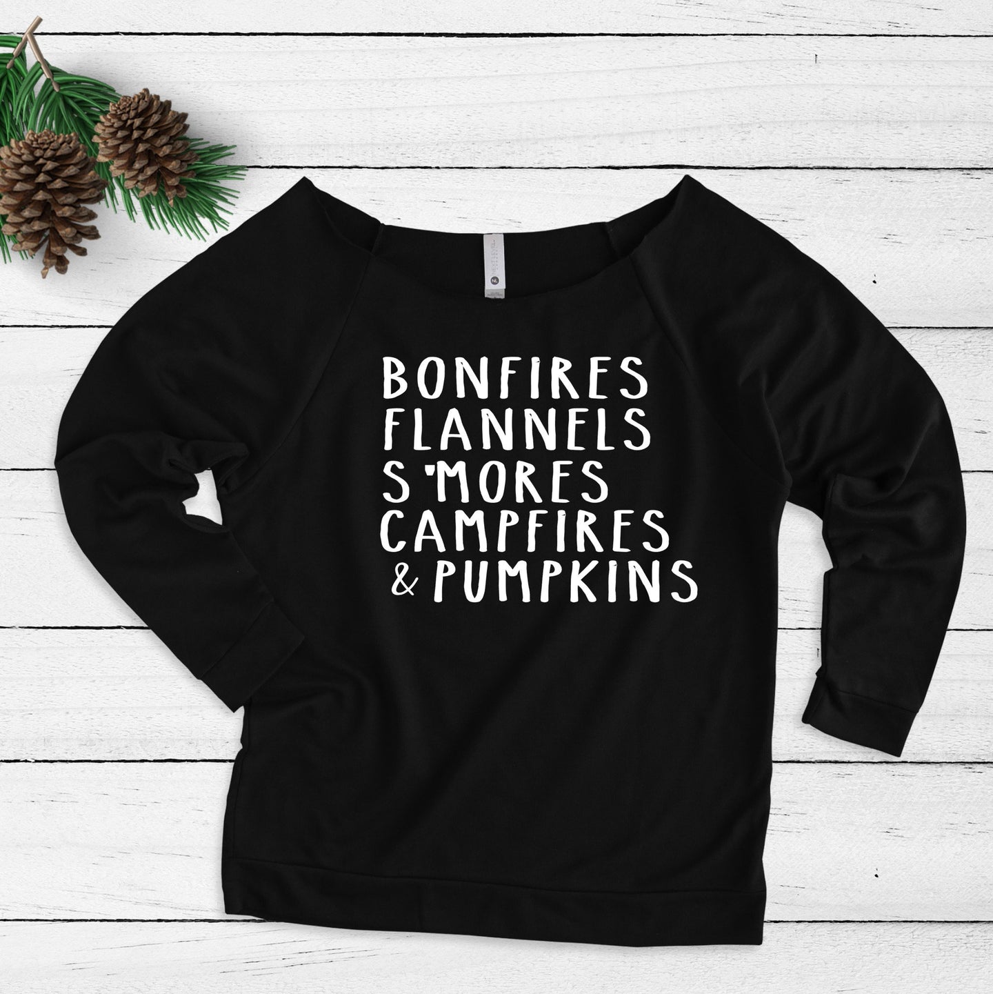 Bonfires, campfires, pumpkins sweatshirt - Slouchy sweatshirt